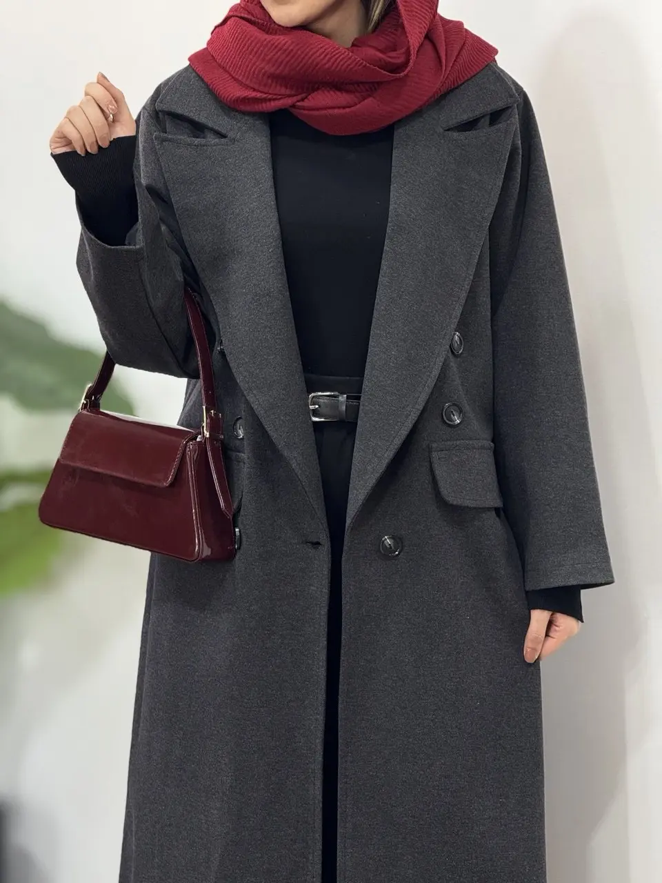 پالتو فوتر بلند آستردار دلینا